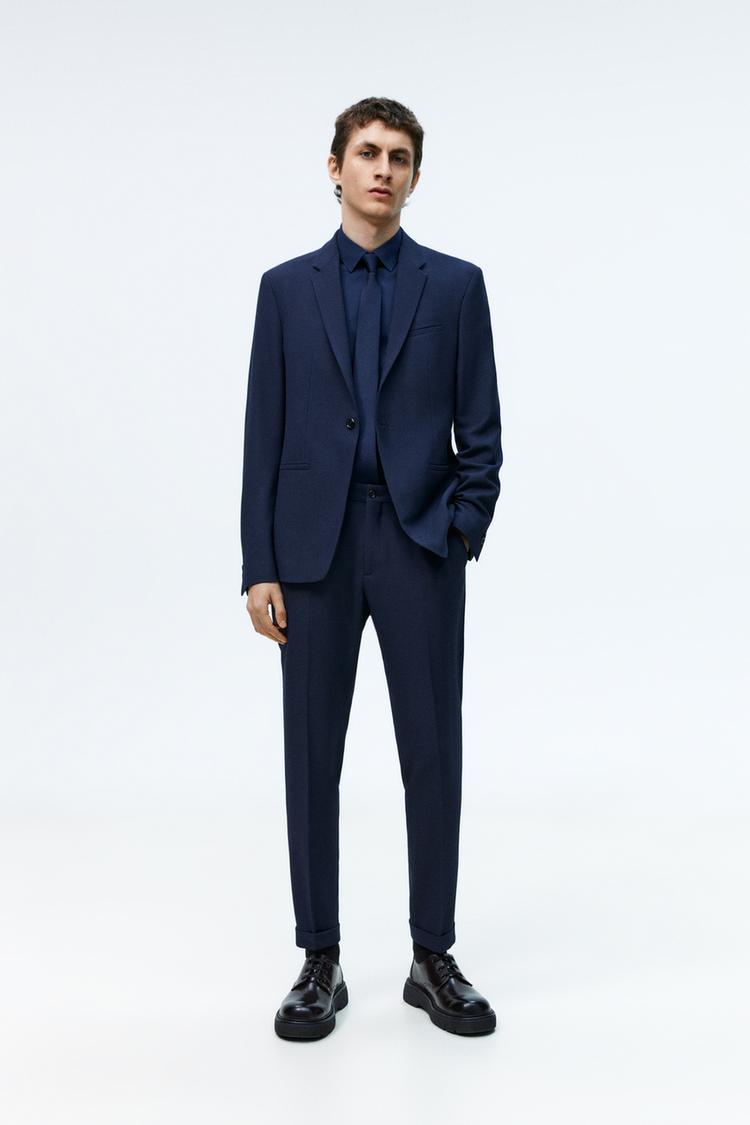 Navy blazer dress zara store